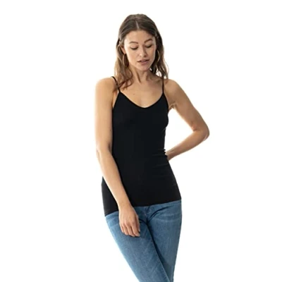 Abbildung von mey SPAGHETTITRÄGER Unterhemd/shirt, Damen, Größe: 38, Schwarz