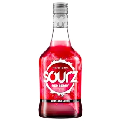 Abbildung von Sourz Red Berry süß saurer Partylikör 15% Vol 700ml Einzelflasche