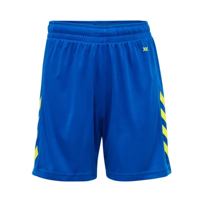 Abbildung von Hummel Hmlcore kurze Sporthose für Kinder, Größe: 116, True blue/blazing yellow