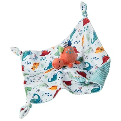 Abbildung von Mary Meyer Pebblesaurus Stuffed Animal Security Blanket, 33 x Centimetres, Coral Dinosaur