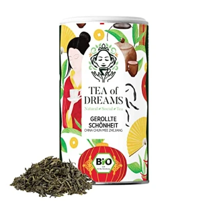 Abbildung von Grüner Tee Bio &quot;Gerollte Schönheit&quot; China Chun Mee Zhejiang loser 80g