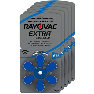 Abbildung von RAYOVAC 6 x Hörgerätebatterie 675 Extra Advanced 1,45V 640mAh