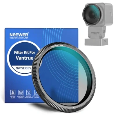 Abbildung von NEEWER 40mm CPL Polfilter, kompatibel mit Vantrue N4 Pro N5 E1 E2 E3 Lite S1 N2X Dash Cam, ultradünner, zirkularer polarisationsfilter, einstellbarer Filter, reduziert Blendung/Reflexion