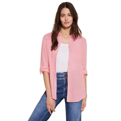 Abbildung von Street One Hemdbluse, Damen, Größe: 40, Rosa