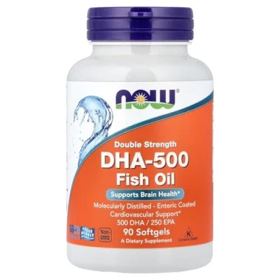 Abbildung von Ômega 3 DHA 500mg EPA 250mg Now Foods (90 Cápsulas)