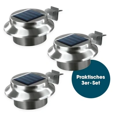 Abbildung von EASYmaxx Dachrinnenleuchten, Solar 3er Set