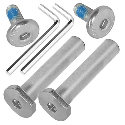 Abbildung von OTFAITP M8 40 76mm Innengewinde Innensechskant Schraube &amp; Bolzen Sortimentssätze Kinder Roller Teile für 2 3 4 Rad Kick Scooter Reparatur Vorderrad Hinterradachsen Werkzeuge (45mm)