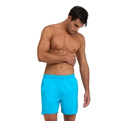Abbildung von ARENA Herren Fundamentals Logo Boxer Swim Trunks, Turquoise dark Olive, XXL EU
