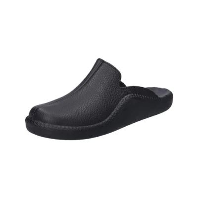 Abbildung von Josef Seibel Herren Pantoffeln Monaco 202 G, Männer Hausschuhe,Weite H (Weit),Backless Slipper,Gartenschuhe,Pantoletten,schwarz,41 EU
