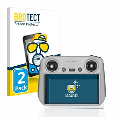 Abbildung von BROTECT Entspiegelungs Schutzfolie für DJI RC Controller (2 Stück) Matte Displayschutz Folie, Anti Reflex, Fingerprint