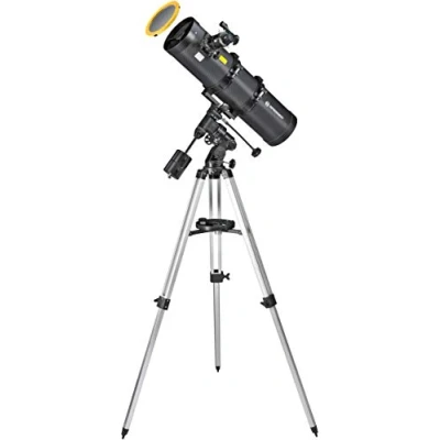 Abbildung von BRESSER Teleskop Pollux I 150/750 EQ3 Spiegelteleskop mit Smartphone Adapter &amp;…