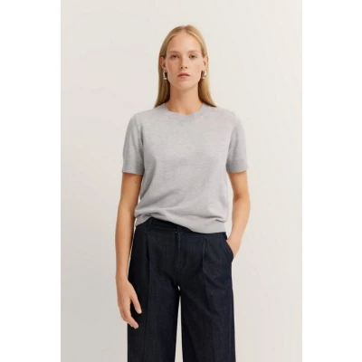Abbildung von bugatti Elegant Tshirt basic, Damen, Größe: XXL, Grau