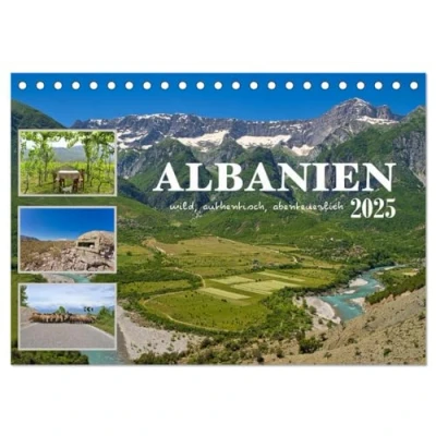 Abbildung von Albanien wild, authentisch, abenteuerlich (Tischkalender 2025 DIN A5 quer), CALVENDO Monatskalender