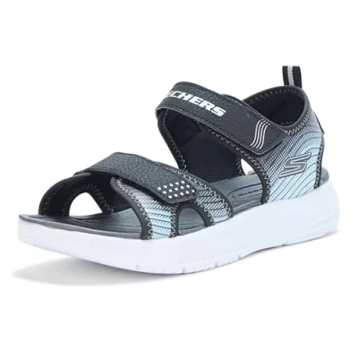 Abbildung von Sandalen Skechers Microspec splash. Schwarz. Kinder