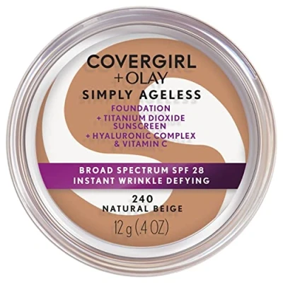 Abbildung von COVERGIRL &amp; Olay Simply Ageless Foundation, Natural Beige 240, 0.4 Oz by