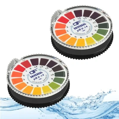 Abbildung von ECENCE Wasserteststreifen 2x PH Wert Teststreifen Indikator Lackmus Säure