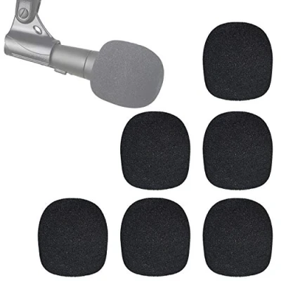 Abbildung von YOUSHARES 6 Stück SM58 Mikrofon Pop Filter Popschutz für Shure LC Dynamisches Stimmmikrofon zur Reduzierung von Windgeräuschen (6 PCS)
