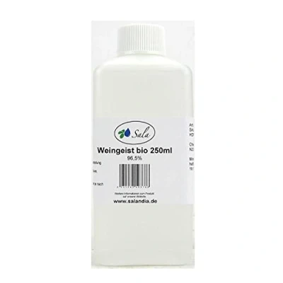 Abbildung von Sala Weingeist Ethanol Alkohol 96,5% unvergällt bio 250 ml HDPE