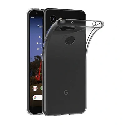 Abbildung von AICEK Hülle Compatible für Google Pixel 3A Transparent Silikon Schutzhülle Case Clear Durchsichtige TPU Bumper Handyhülle (5,6 Zoll)