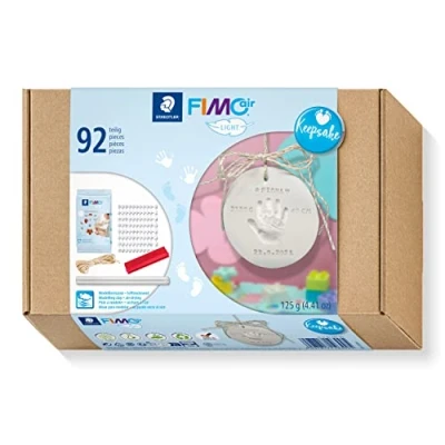 Abbildung von Staedtler FIMOair Keepsake, Modellierton, Weiß, Erwachsener, 92 Stück(e), 125 g, Box