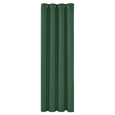 Abbildung von Deconovo Gardinen Verdunkelungsgardinen mit Ösen Blickdichte Vorhänge Wohnzimmer Dicke Thermogardine Kälteschutz, 160x132 cm(HöhexBreite), Waldgrün, 1 Stück