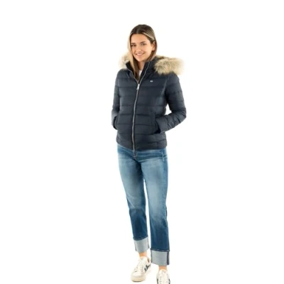 Abbildung von Tommy Jeans Curve Steppjacke TJW BASIC HOODED DOWN JACKET EXT in Großen Größen, mit Kapuze