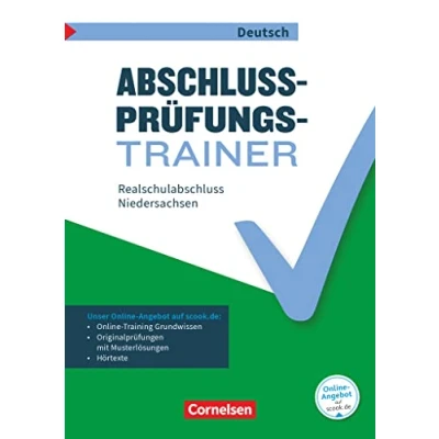 Abbildung von Abschlussprüfungstrainer Deutsch Niedersachsen 10. Schuljahr: Realschulabschluss Arbeitsheft Mit Lösungen und online Training Grundwissen Audios