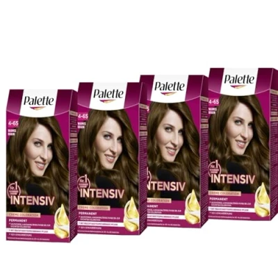 Abbildung von PALETTE Intensiv Creme Coloration 4 65 Warmes Braun, 4x 115 ML