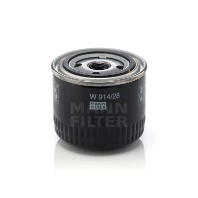 Abbildung von MANN FILTER W 914/28 Ölfilter M 22 X 1.5 mit einem Rücklaufsperrventil Anschraubfilter FIAT: Ducato III Bus, Kastenwagen