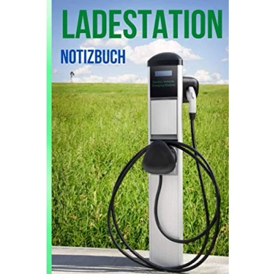 Abbildung von Ladestation Notizbuch: Planen Sie Ihre Route und tragen alle Ladestationen ein um Ihr E Auto immer aufladen zu können.