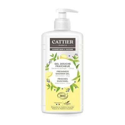 Abbildung von Cattier Duschgel Wilde Verbena &amp; Zitrus, Familiengröße Mit Pumpspender, Zertifizierte Naturkosmetik