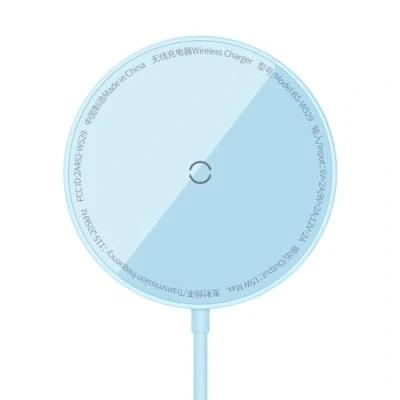 Abbildung von Simple Mini3 Magnetic Wireless Charger 15W von Baseus Blau Kunststoff