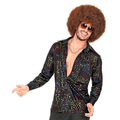 Abbildung von W WIDMANN MILANO Party Fashion 70er Jahre Hemd, Disco Style, Herrenhemd, Faschingskostüme