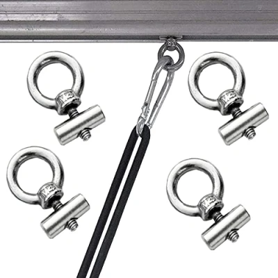 Abbildung von JUTTAUTO 4 Stück Markisenschienen Stopper 6 mm für Wohnwagen, Wohnmobil, Camping, Zelt, Ausrüstung, Vorzelte, Zubehör, 304 Edelstahl