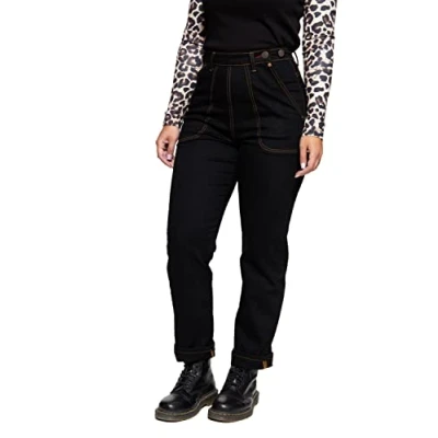 Abbildung von QueenKerosin Straight Jeans im Selvedge Stil