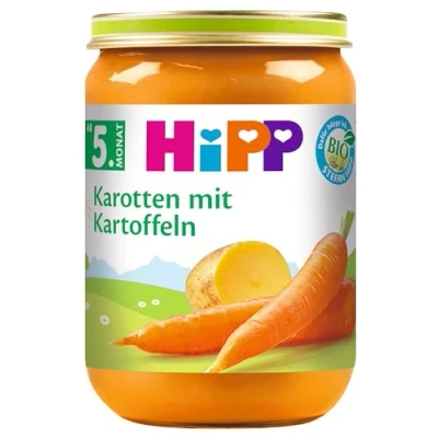 Abbildung von HiPP Früh Karotten mit Kartoffeln Bio, 6er Pack (6 x 190 g)