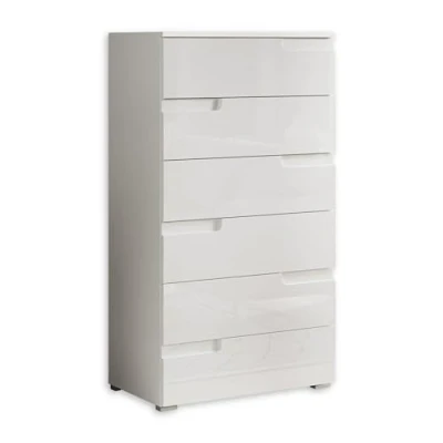 Abbildung von SPICE Kommode in Hochglanz Weiß Modernes Sideboard mit viel Stauraum für Ihren Wohnbereich 65 x 119 40 cm (B/H/T)