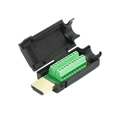 Abbildung von CERRXIAN HDMI Stecker auf Adapter, vergoldet, nahtlos, mit Gehäuse