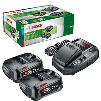 Abbildung von Bosch BATTERIE SET 18V 2X2,5AH MIT LADESTATION AL1830CV