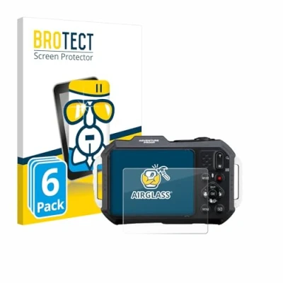 Abbildung von BROTECT Schutzglas für Ricoh Pentax WG 1000 (6 Stück) Schutzfolie Panzer Folie Glas [Extrem Kratzfest 9H, Anti Fingerprint, Ultra Transparent]