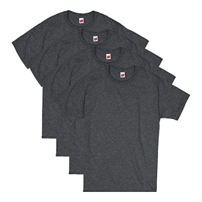Abbildung von Hanes Herren Men&#039;s Comfortsoft T shirt met korte mouwen Hemd, Charcoal Heather, L EU
