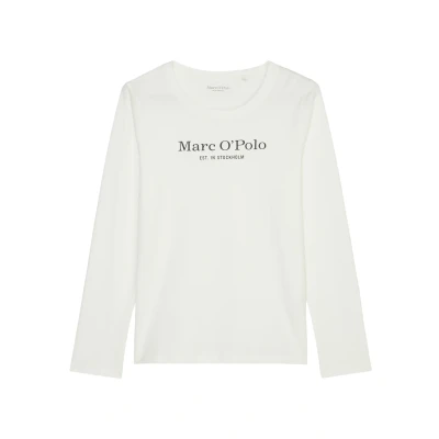 Abbildung von Marc O&#039;Polo Langarmshirt MIX N MATCH mit Brustprint in Kontrastfarbe
