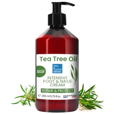Abbildung von 2 in 1 Fuß und Nagelcreme. Feuchtigkeitsspendend reparierend. Verbessert Farbe Textur der Nägel. Beseitigt Härte Risse. Haut Weichmacher 250 ml