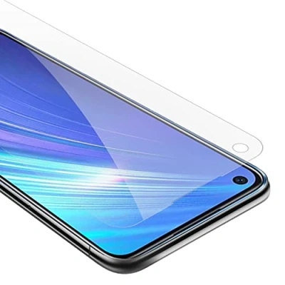 Abbildung von Cadorabo Panzer Schutz Glas für Realme 6 4G / 6s Schutzfolie in Ultra Klar Hüllen freundlich Gehärtetes (Tempered) Dipslayschutz Folie 9H Härte Anti Kratzer