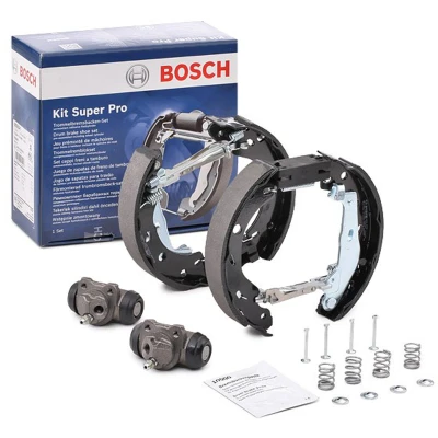 Abbildung von BOSCH 0 204 114 649 Bremsensatz, Trommelbremse mit Zubehör, Radbremszylinder SMART: Cabrio, City Coupe, Fortwo I Coupe