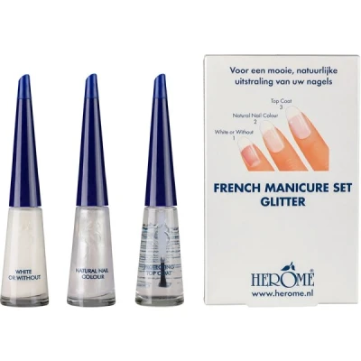 Abbildung von Her&ocirc;me French Manicure Set Glitter 3x 10 ml