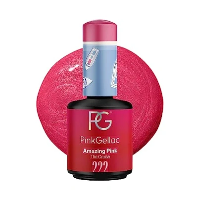 Abbildung von Pink Gellac UV Gel Nagellack 222 Amazing 15 ml Lack Rosa Lang Anhaltend Polish Nägel in Salonqualität Nails Lampe Made Holland