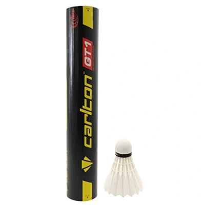 Abbildung von Carlton Naturfederball GT1 (78 Grains), Weiß, 12er Dose