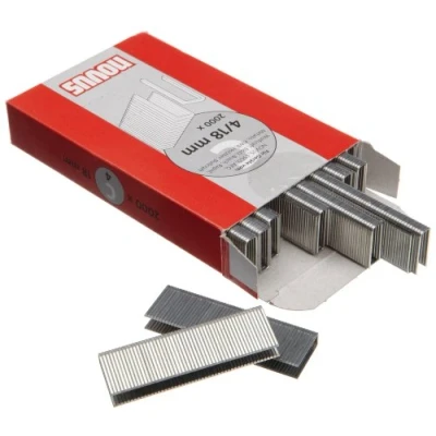 Abbildung von Novus Schmalrückenklammern 18 mm, XL Packung, 2000 Klammern, Typ C4/18, zur Befestigung von Profilhölzern und Paneelen