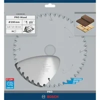 Abbildung von Bosch Professional 1x Kreissägeblatt Optiline Wood (Sägeblatt für Holz, Ø 230 x 30 2,8 mm, 36 Zähne, Zubehör Kreissäge)